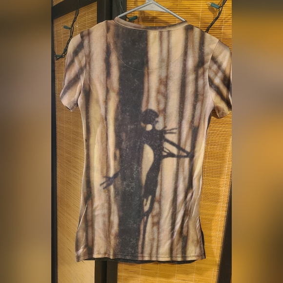 Jack Skellington The Nightmare Before Christmas All Over Print Holiday Doors Tee - Picture 2 of 4